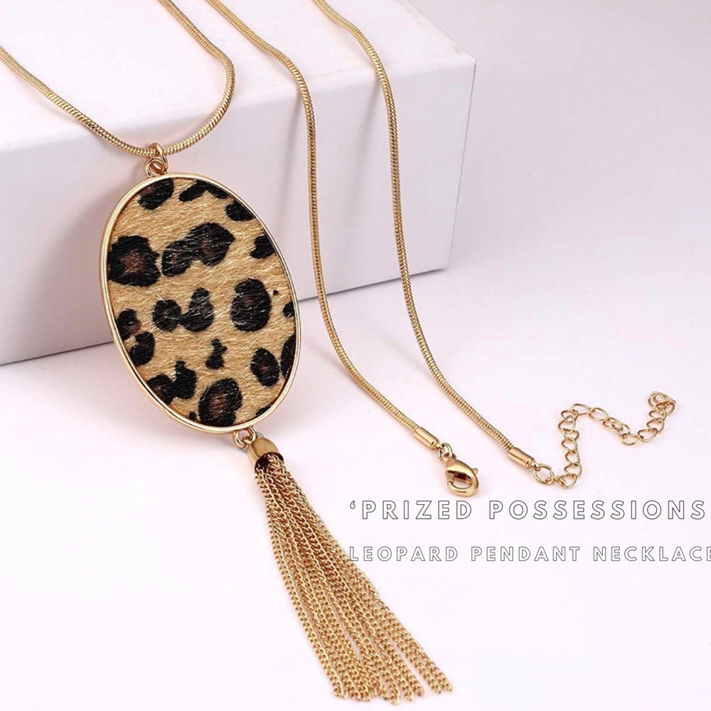 ‘Prized Possessions’ Leopard Pendant Necklace